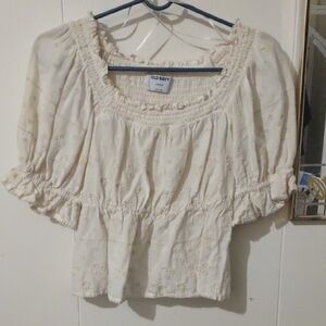 Old Navy Women's Ivory Blouse